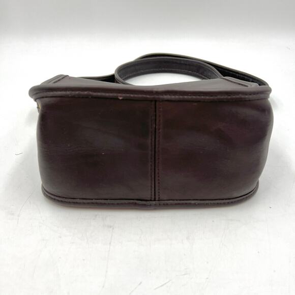 Vintage Coach Trail Bag 9965 Brown Leather Shoulder Crossbody Handbag - Picture 7 of 12